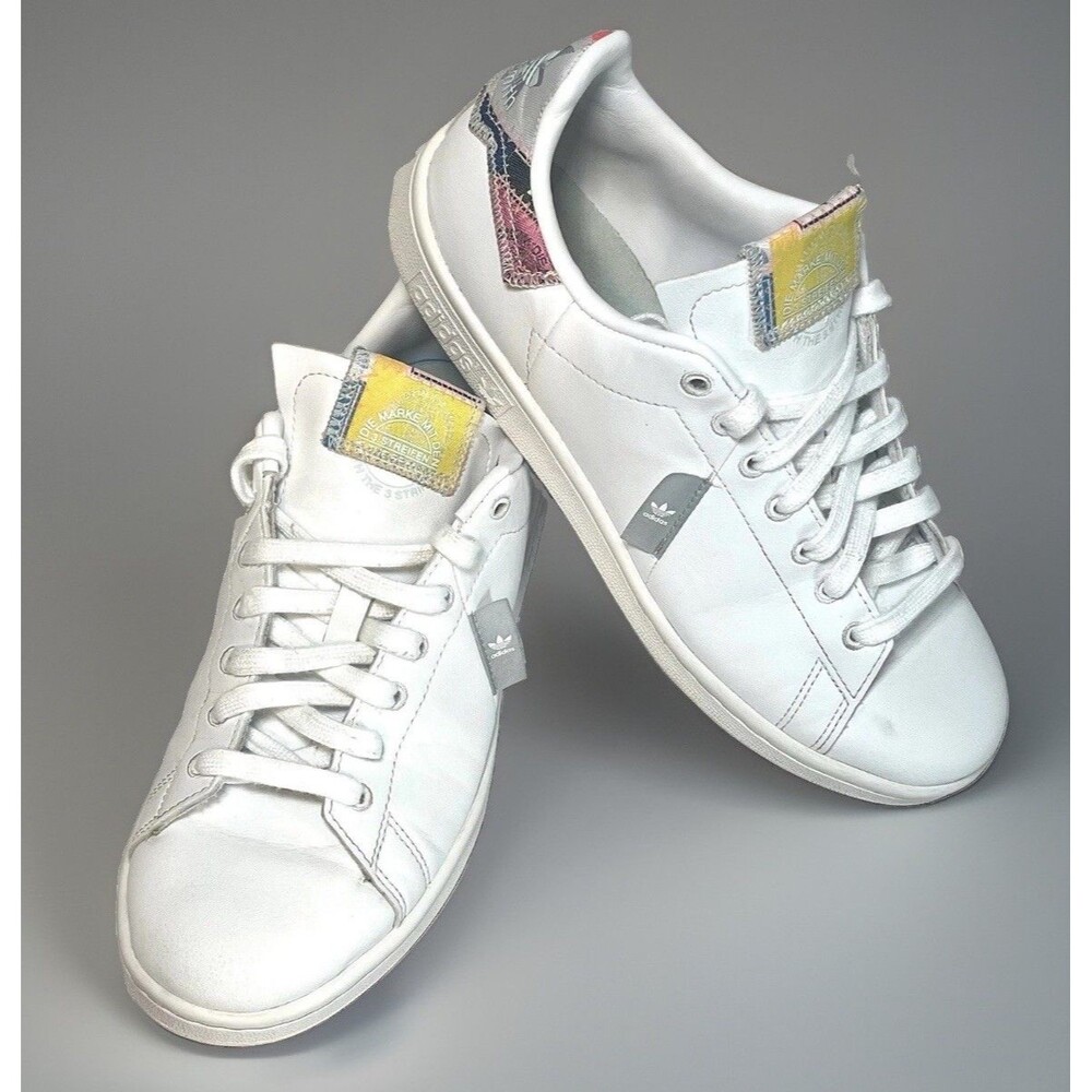Adidas Stan Smith White Gray Women's Size 7 H03927 Classic Multicolored Tag